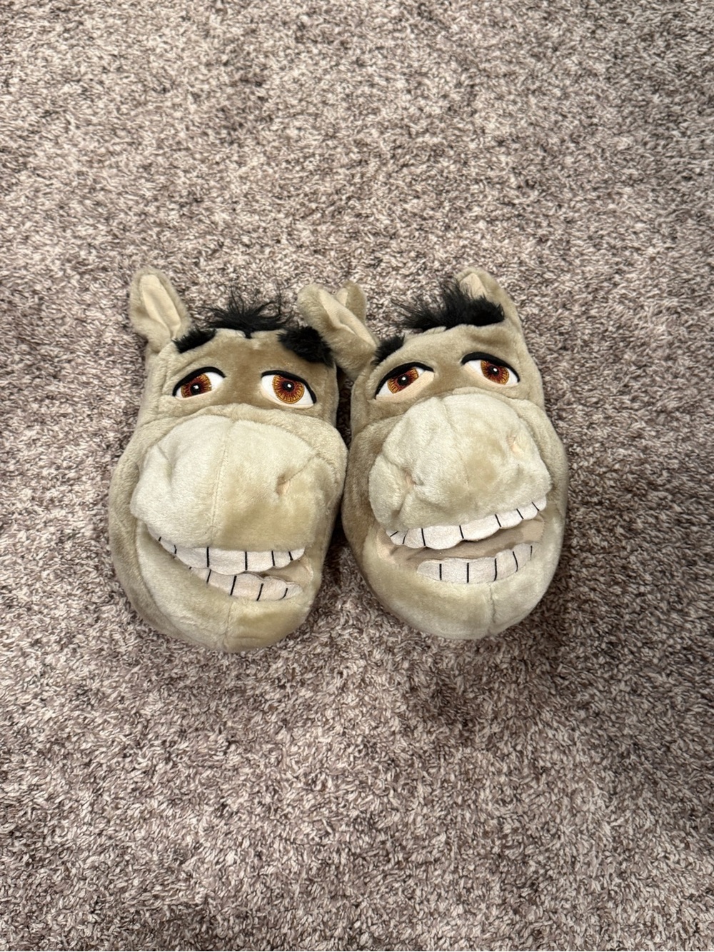Donkey from shrek Plush Slippers made in 2004